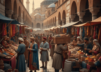 a economia bizantina constantinopla como centro comercial medieval